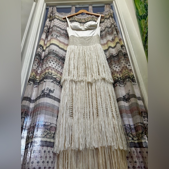 Bustier Dress with Crochet Fringe - Picture 3 of 12